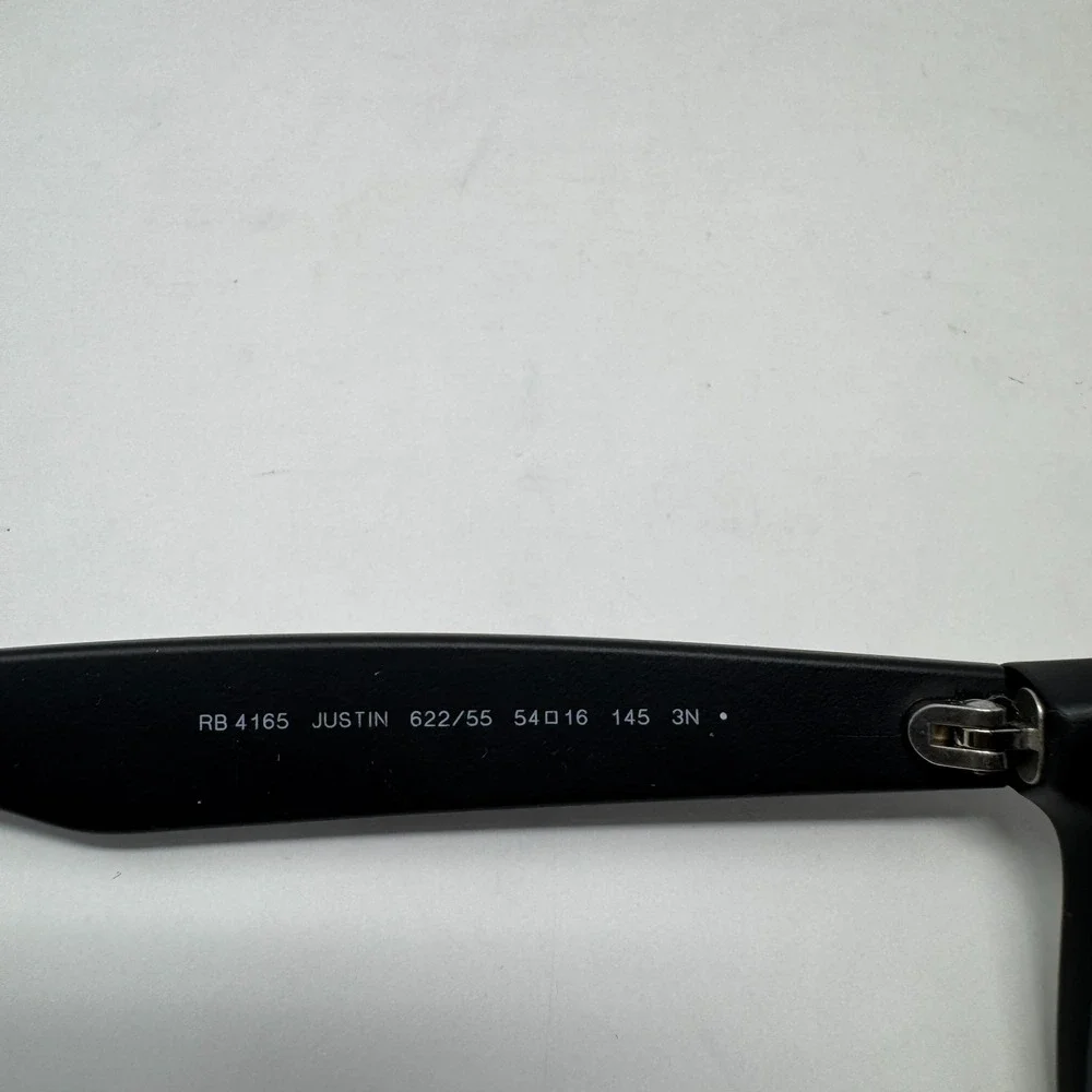 Ray-Ban Justin RB4165 622/55 Rubber Black Blue Sunglasses *Frames Only*